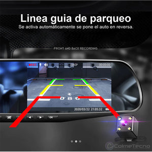 ESPEJO RETROVISOR CON CAMARA FULL HD DELANTERA Y TRASERA